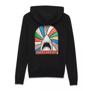 RARE SS17 Saint Laurent ‘sweet dreams’ glitter shark hoodie